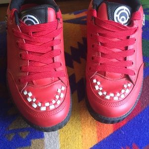 Vintage RARE Osiris “Ali” EUC red leather men’s 5